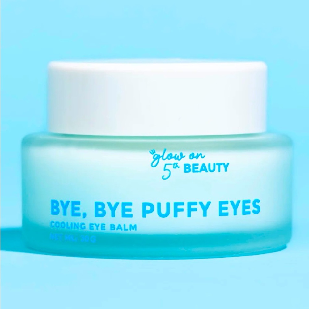 NEW! Cooling eye balm. Infused with caffeine, shea butter, and berry extract.